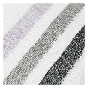 TOALLA BAÑO 70X140 380G BCO/GRIS FR