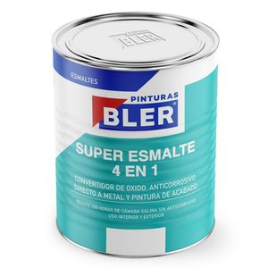 Esmalte sintético Superesmalte 4 en 1 gris humo 1/4 GL Bler