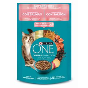 Alimento húmedo para gato adulto sabor salmón x85g Purina One