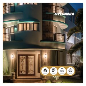 Aplique LED astro redonda 15W luz cálida Sylvania