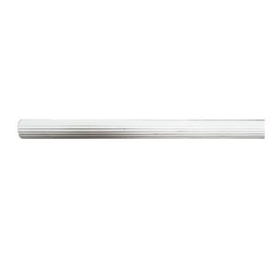 Tubo aluminio ranurado 3/4" 1.5m blanco Decorarco