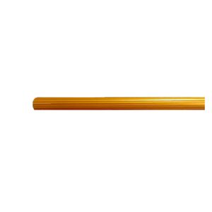 Tubo aluminio ranurado 1" 2m dorado Decorarco