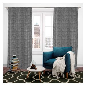 Cortina blackout lino Ojalete gris 130x220cm Cotidiana