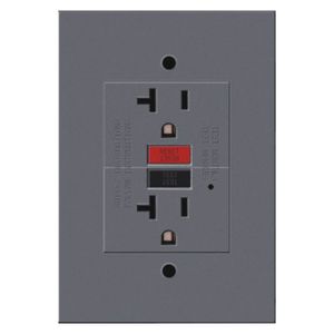 Toma corriente GFCI 20A Silver Luxury Mercury