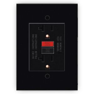Toma corriente GFCI 20 A Black Luxury Mercury