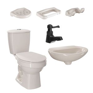 Combo de baño Laguna beige 6 piezas Corona