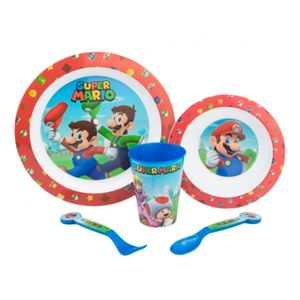 Vajilla infantil Super Mario 5 piezas Stor Sl