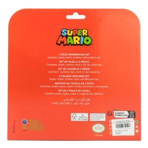 Vajilla infantil Super Mario 5 piezas Stor Sl