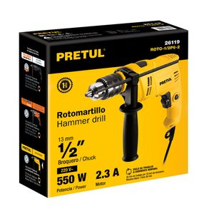 Rotomartillo inalámbrico ROTO-1/2P6-2 1/2" x550W