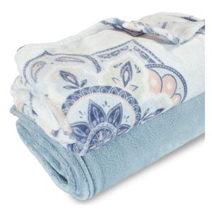 Set de 2 Mantas 120x145 cm Alison estampado Wamsutta