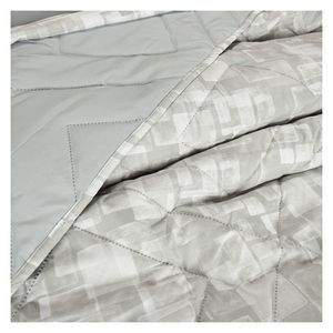 Cubrelecho + Juego de sábanas Doble cuadro/gris Wamsutta