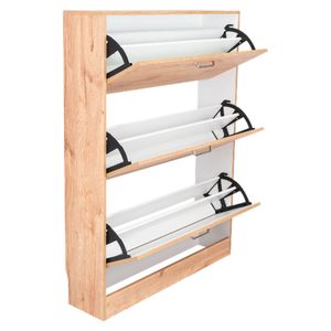 Zapatero 3 puertas abatibles Duna/blanco RTA