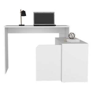 Escritorio esquinero L Rennes 73.6x116.65x100cm blanco RTA
