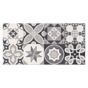 Decorado Margot negro 15x45cm Esmalgres