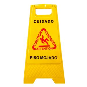 Señalizador piso mojado Triple Clean