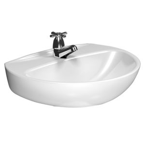 Lavamanos de colgar Guatapuri blanco 36x16x45.5 cm Roma