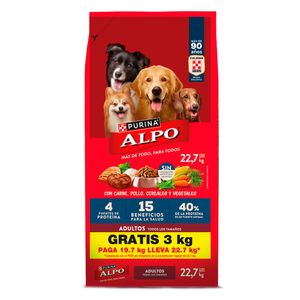 Alimento para perro Adulto x22.7kg Alpo