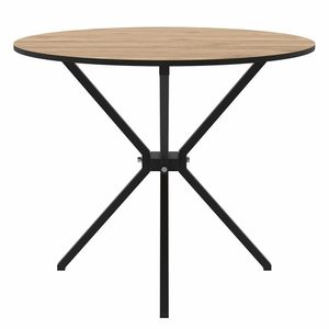 Mesa comedor Zep 75x90x90 cm Palermo/negro MODUOFI