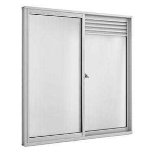 Ventana Corre Rejilla Aluminio 1x1Mt 4Mm