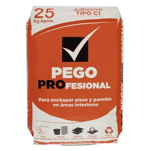 Adhesivo Pegoperfecto Tipo C1 gris 25 kg