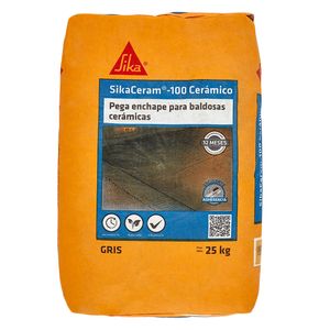 Adhesivo cerámico sikaceram 100 cerámico 25 kg gris Sika