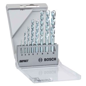 Juego 8 brocas 3-4-5-6-7-8-9-10 mm Bosch