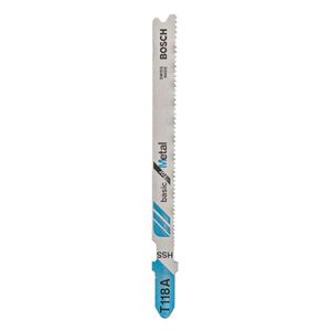 Hoja de calar T118A Basic for metal 5 unidades Bosch