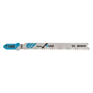 Hoja de calar T118B Basic for metal 5 unidades Bosch