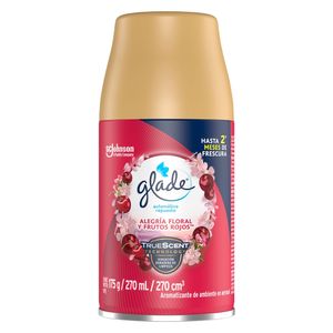 Repuesto ambientador automático alegría floral y frutos rojos x175g Glade