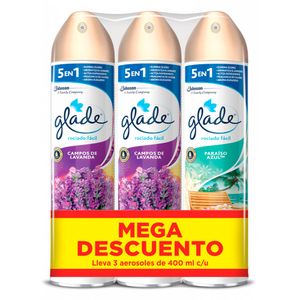 Set de 3 Ambientador aerosol x1200ml Glade