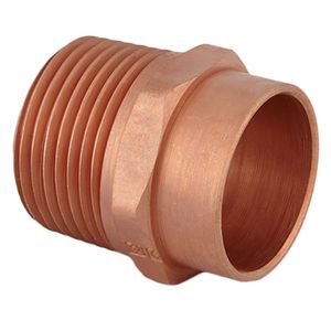 Adaptador 3/4" Macho Cobre