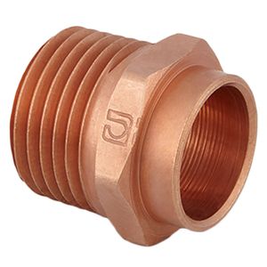 Adaptador 1/2" Macho Cobre
