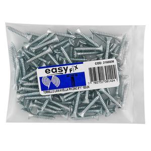 Tornillo Lamina 8 mm x 1" Avellanado Phillips Zincado x100und