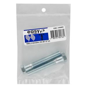 Tornillo Hexagonal 3/8" x 2 ½" Zincado x2und