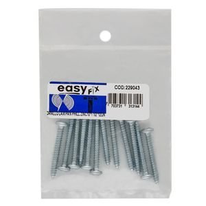 Tornillo Lamina 10 mm x 1 ½" Pan Phillips Zincado x12und