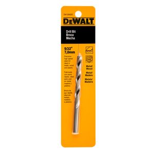 Broca 9/32" DW130932C Acero Rápido Metal Madera
