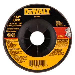 Disco Desbaste 4 ½" x 1/4"