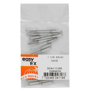 Remache Pop 4 - 7 1/8" x 9/16" 12 unidades Camejia