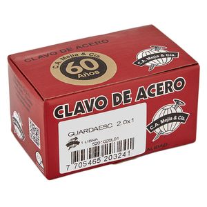 Clavo guardaescobas acero 2.0 mm x 1" 500 g Camejia