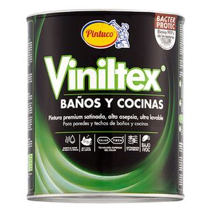 Vinilo Baños Cocinas Acrílica Blanco Satinado x1gal