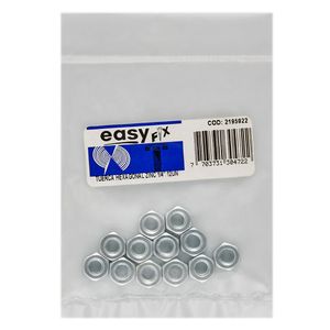 Tuerca 1/4" Hexagonal Zincado x12und