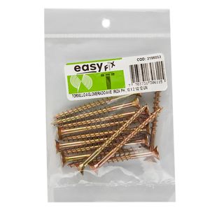 Tornillo Avellanado 10 mm x 2½" Phillips Aglomerado Irizado x12und
