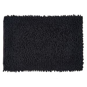Alfombra baño loop soft negro 40x60cm Dib