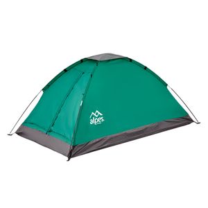 Carpa 2 personas dome verde Galapagos 200x120x95cm Alpes