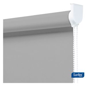 Cortina enrollable Blackout 140x180 cm gris Sunflex