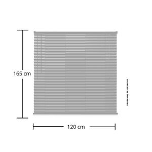 Persiana Horizontal PVC 120x165 cm gris Sunflex