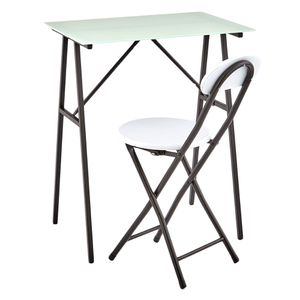 Mesa + silla basic blanco/negro M+Design