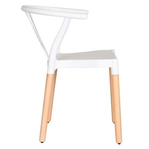 Silla Leia 74x53x57 cm blanco M+Design