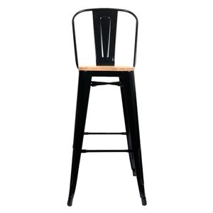 Silla bar Spot negro/natural M+Design