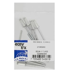 Remache Pop 6 - 6 3/16" x 1/2" 12 unidades Camejia